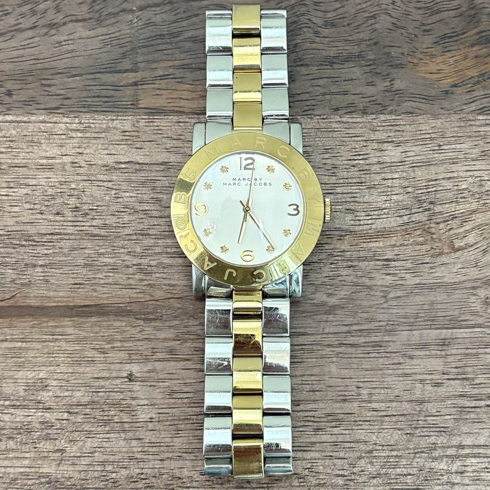 Marc by Marc‎ Jacobs Amy MBM3139 Two Tone Quartz Watch Untested Needs Battery
